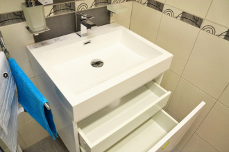 VERONA EASY skříňka s umyvadlem z litého mramoru VERONA60WH