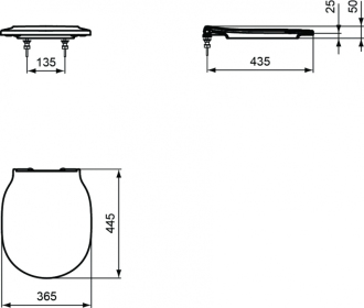 Ideal Standard CONNECT Air  E036701 sedátko