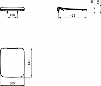 Ideal Standard STRADA II T360101 sedátko SOFT CLOSE