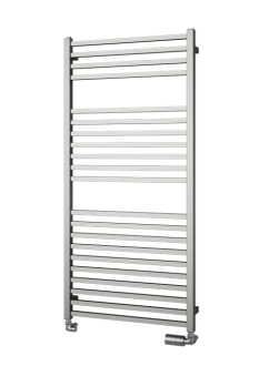 QUADRAT INOX 1255/600 otopný žebr kartácovaná nerez ELEKTRO