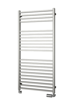 QUADRAT INOX 1255/600 otopný žebr kartácovaná nerez