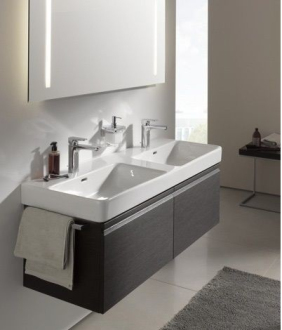 LAUFEN PRO S dvojumyvadlo s 2otvory 130x46 H8149680001041