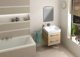 ISHAPE AG468 zrcadlo se zakulacenými rohy 60x80, bez úchytu