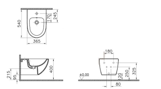 SENTO/SHIFT závěsný bidet RN020