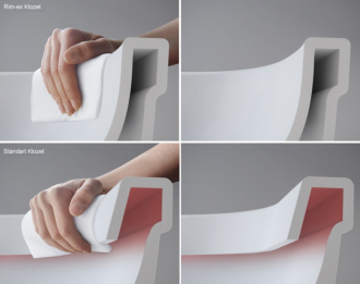 SENTO/SHIFT závěsné WC RIM-EX RN010REX