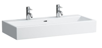 LAUFEN LIVING CITY umyvadlo s 2 otvory 100x46 H8.1843.7.000.107.1