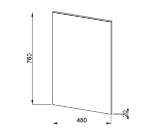 JIKA Deep H4541654345001 Zrcadlo na desce 50cm bílá