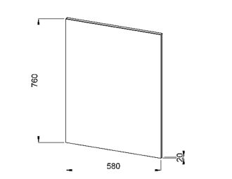 JIKA Deep H4541674345001 Zrcadlová na desce 60cm bílá
