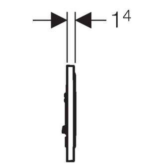 GEBERIT ovládací tlačítko SIGMA 10 bílá/zlatá/bílá 115.758.KK.5