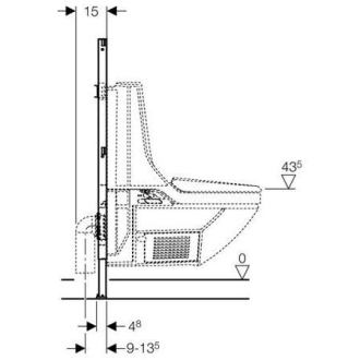 GEBERIT Duofix prvek pro Aquaclean 8000plus AP 111.203.00.1