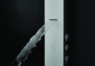 HM panel bílý, trysky, vodopád ALUSHOWER