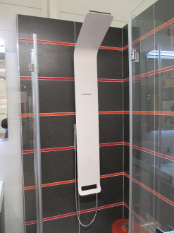 HM panel bílý, trysky, vodopád ALUSHOWER