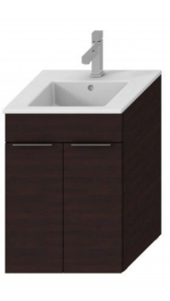 JIKA Cube skříňka 2dveře+umýv.45 tm.dub,úchyty antracit H4536211763021