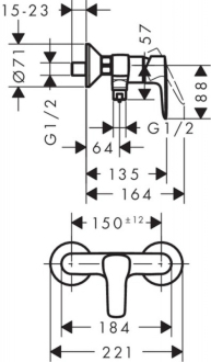 Hansgrohe HG248 / MY SPORT sprchová bez sprchového setu SIKOBHGMS268