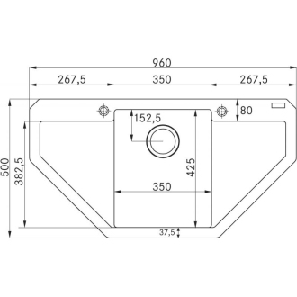 Set Franke G85G (dřez MRG 612 E + Samoa + FD 300) grafit 114.0365.821