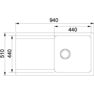 Franke OID 611 šedá+Samoa 114.0441.293