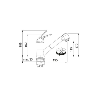 Set Franke T67Č (dřez SID 610-40 + FN 0642.031) černá 143.0588.278