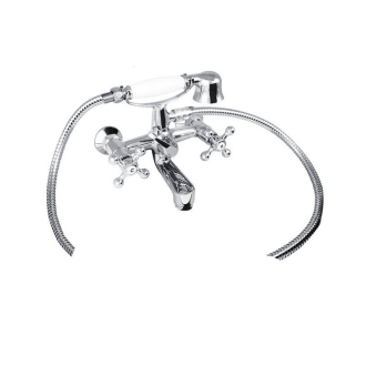 Mereo Retro Viktorie vanová baterie nástěnná 150 mm s příslušenstvím CBL901