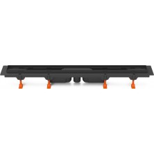 Podlahový linear. žlab černý 950 mm, spodní D40, bez mřížky CH 950/S40 C