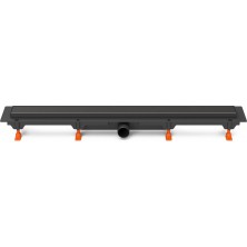 Podlahový linear. žlab černý 650 mm,boční D40,klasik/floor, černá CH 650 KC