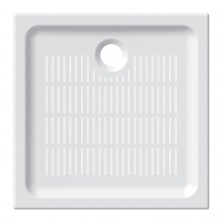 Mereo Sprchová vanička, čtverec, 80x80x6,5 cm, keramika, bílá CV77X