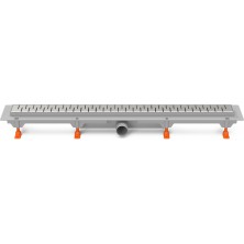 Podlahový linear. žlab 650 mm,boční D40,medium mat CH 650 M 1