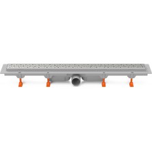 Podlahový linear. žlab 650 mm,boční D50,square lesk CH 650/50 S