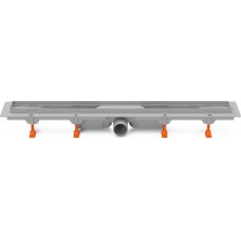 Podlahový linear. žlab 650 mm,boční D50, bez mřížky CH 650/50