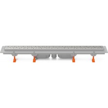 Podlahový linear. žlab 650 mm,spodní D40,square lesk CH 650/S40 S