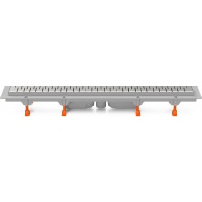 Podlahový linear. žlab 650 mm,spodní D40,medium mat CH 650/S40 M 1