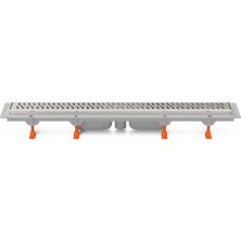 Podlahový linear. žlab 950 mm,spodní D40,harmony lesk,nerez rámeček CH 950/S40 HN