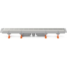 Podlahový linear. žlab 950 mm,spodní D40,line lesk,nerez rámeček CH 950/S40 LN