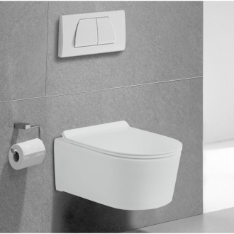 MEXEN SOFIA závěsný klozet Rimless+ WC sedátko Slim SoftClose duroplast, bílá