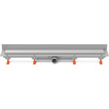 Podlahový linear. žlab ke stěně 850 mm,boční D40,klasik/floor mat CH 850 K 3