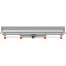 Podlahový linear. žlab ke stěně 950 mm,boční D40,line mat CH 950 L 3