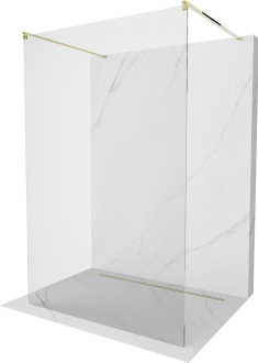 Mexen Kioto volně stojící sprchová stěna 160x200, transp. 8, zlatá 800-160-002-50-00