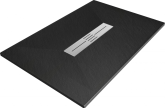 Mexen TORO Sprchová vanička SMC, obdélníková, 70x120x2,6 cm, černá 43707012
