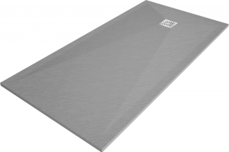 Mexen STONE+ sprchová vanička, obdélníková 80x160x2,5 cm, šedo-beton 44618016