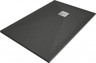 Mexen STONE+ sprchová vanička, obdélníková 80x120x2,5 cm, antracit 44718012