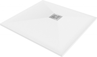 Mexen STONE+ sprchová vanička, čtvercová 70x70x2,5 cm, bílá 44107070