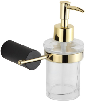Dávkovač mýdla Mexen Aron, černá/zlatá - 70881388-57