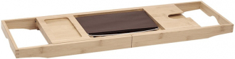 Mexen Bamboo vanová police 70-100 cm, přírodní bambus - 701270-00