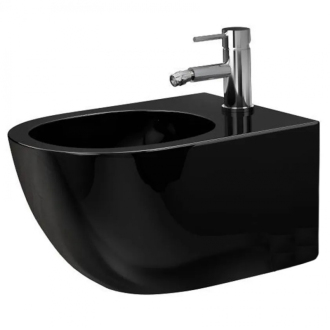 REA Carlo Mini závěsný bidet, lesklá černá REA-C6380