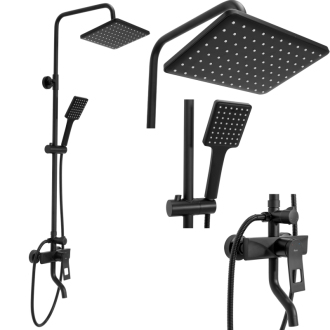 Rea Soul Sprchový set, černá matná REA-B9998