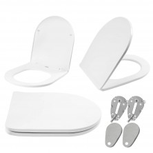 Rea Toaletní sedátko, bílá - duroplast REA-C6001