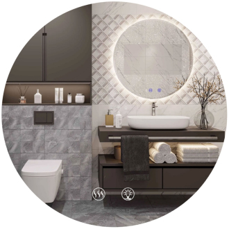 Zrcadlo LED 80cm HZJ080 HOM-02801