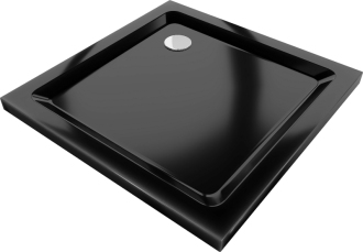 Mexen FLAT sprchová vanička čtvercová 70x70x5 cm, černá 40707070