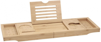 Mexen Bamboo vanová police 70-105 cm, přírodní bambus - 701170-00