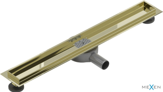 Mexen Flat 360 otočné tělo pro lineární odtok 50 cm, zlatá - 1540050
