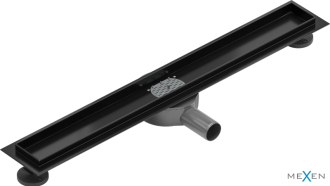 Mexen Flat 360 otočné tělo pro lineární odtok 70 cm, černá - 1740070
